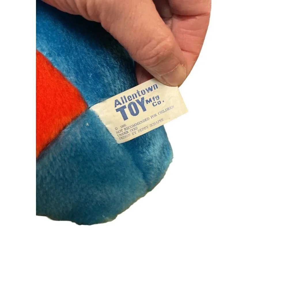 Allentown Toy Co.‎ 1995 Plush Clownfish Stuffed Animal With Polka Dot Accents